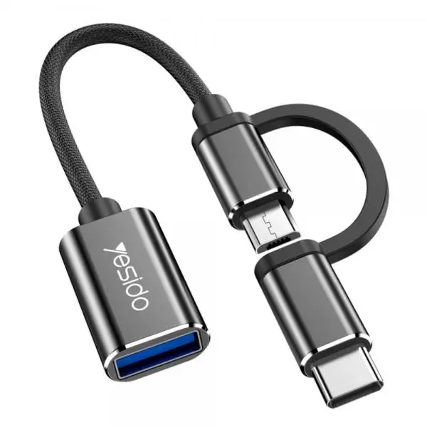 Adaptador Tipo C - 2 en 1 Micro USB y USB C