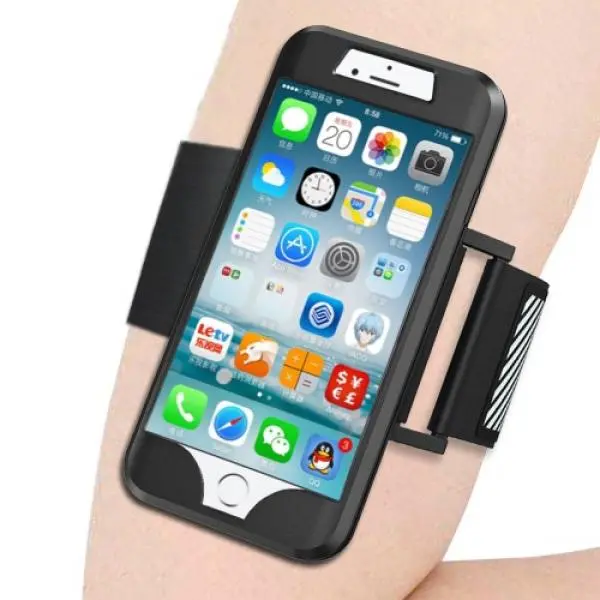 Brazalete-Funda negro iPhone 7