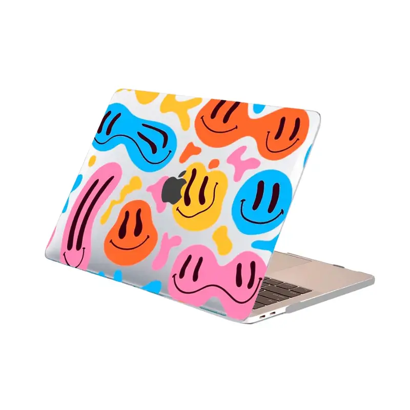 Carcasa para MacBook con Diseño de Emojis Sonrientes