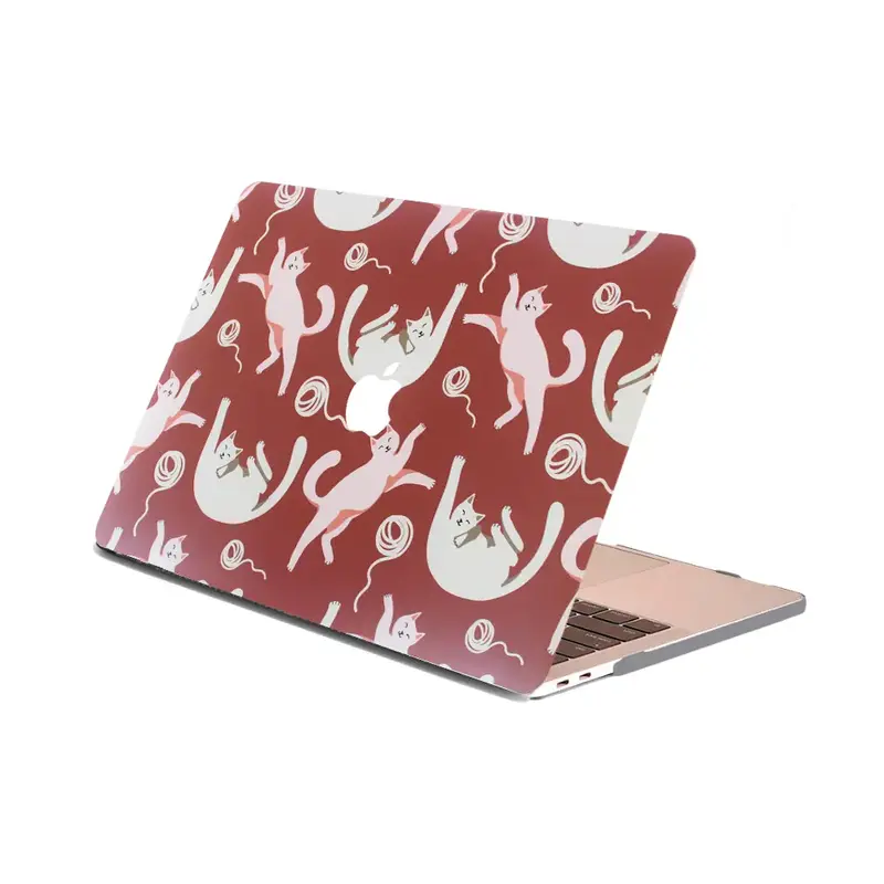 Carcasa para MacBook con Estampado de Gatos Divertidos