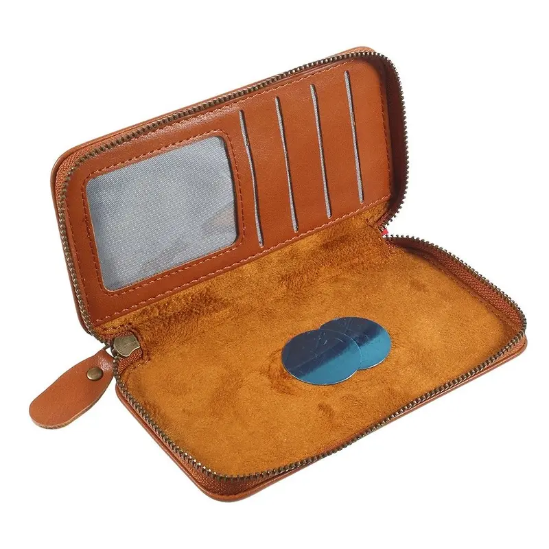 Executive Wallet Case with Magnetic Attachment and Zipper Closure for Energizer E244s (2023)