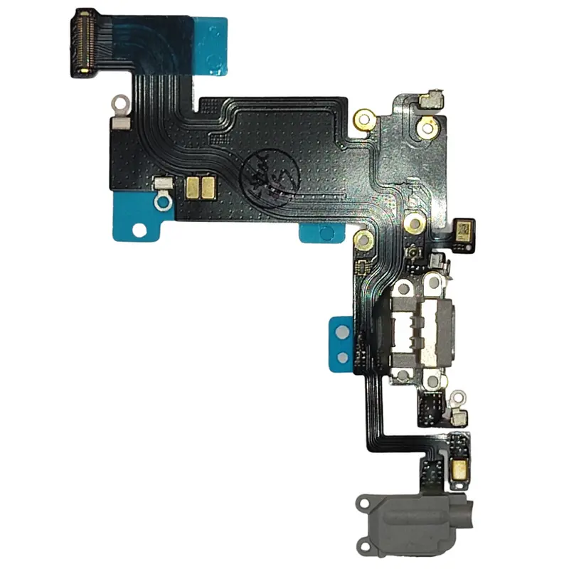 Flex Conector De Carga Y Jack De Audio Para Iphone 6 S Plus Gris