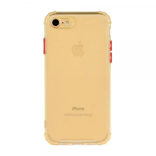 Gel Protect Button amarillo Funda iPhone 7 / 8 / SE 20 / SE 22