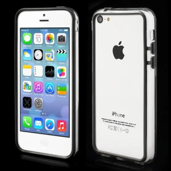Lateral negro Funda iPhone 5C