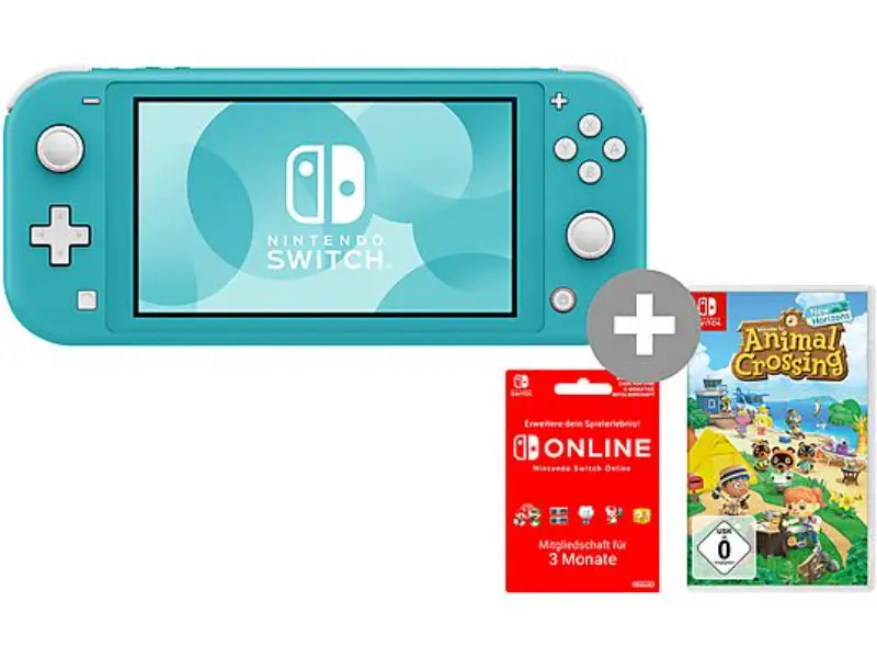Nintendo Switch Lite, Azul, 32 GB + Animal Crossing
