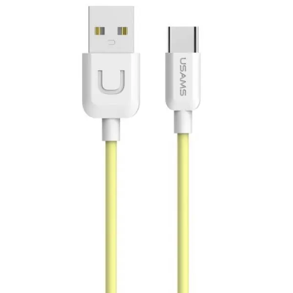 USAMS Cable USB Tipo-C 1m amarillo